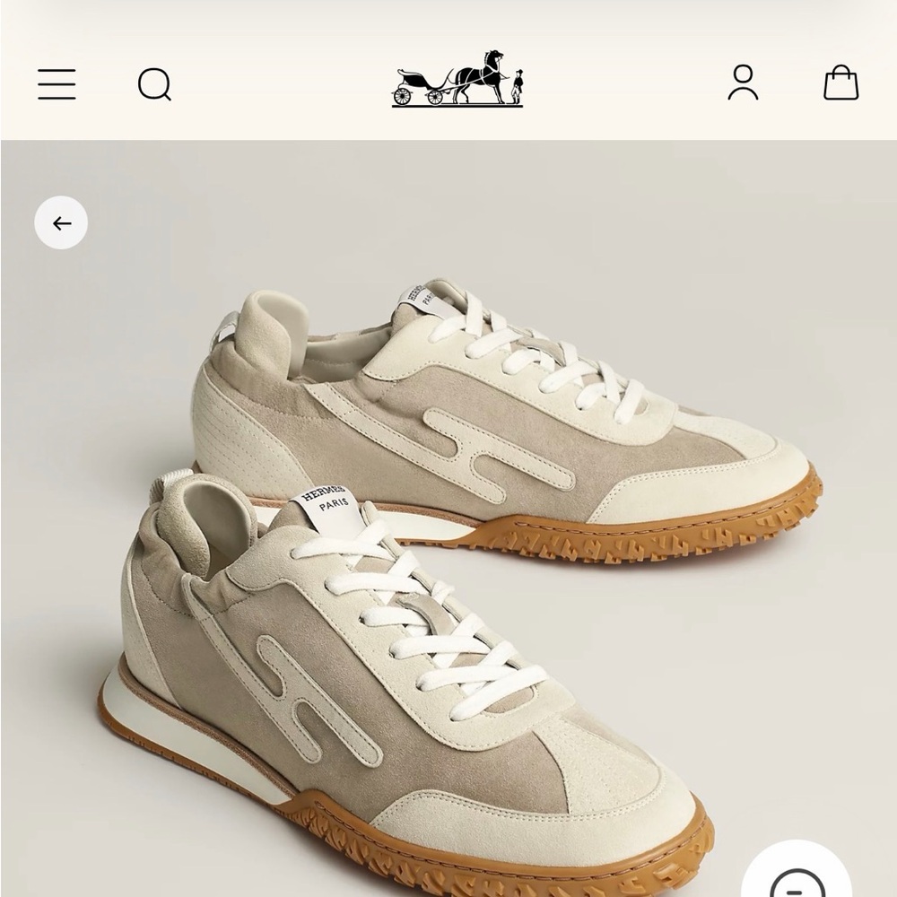 Hermès Jet Sneakers Size 37 Brown NIB
